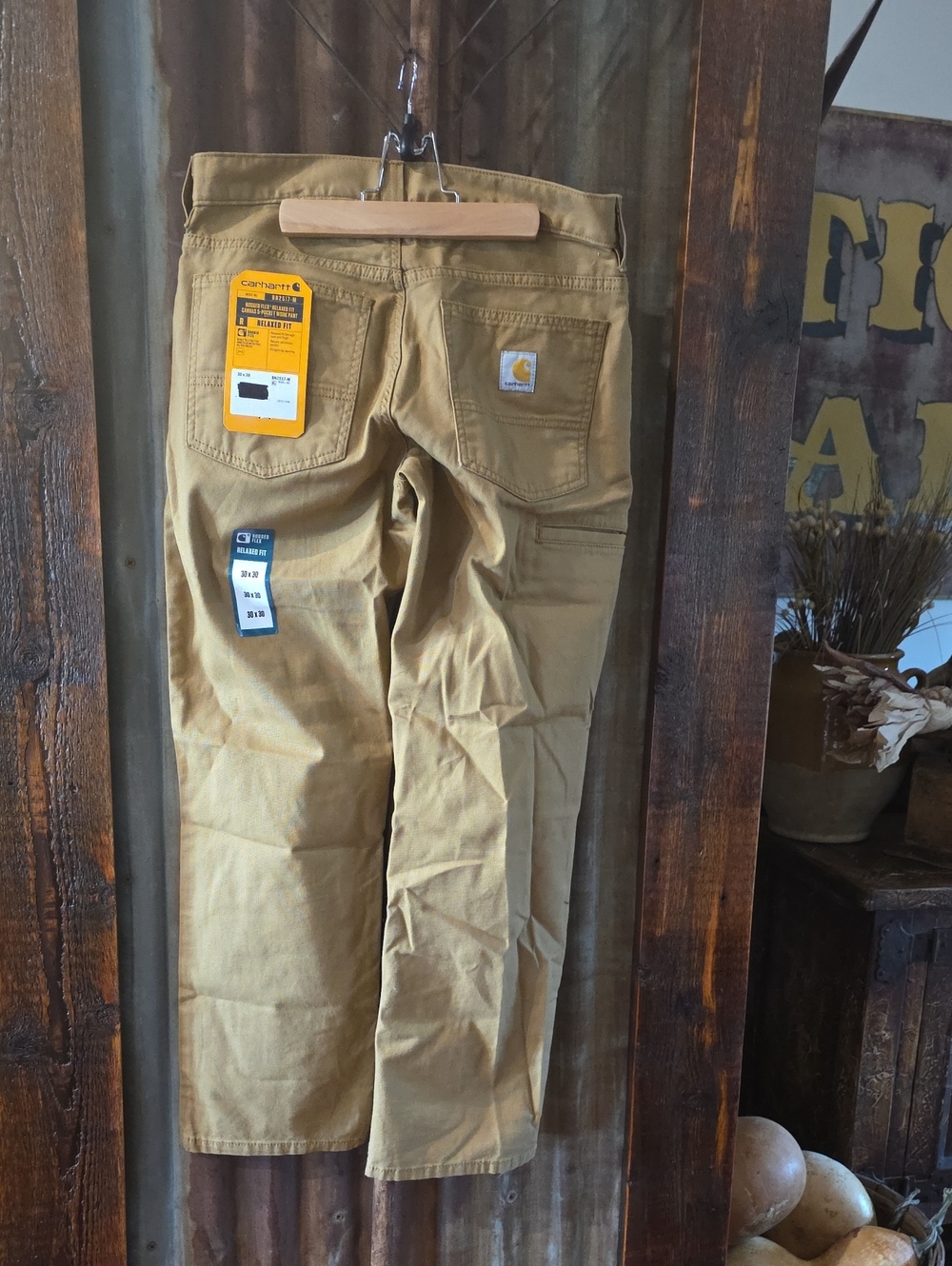 Carhartt Men's Tan Canvas Cargo Pants 30x30